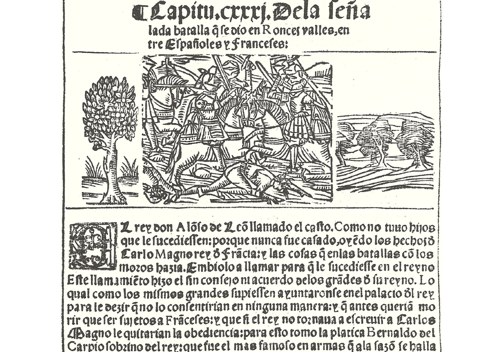 Libro grandezas España-Medina-Robertis-Incunabula & Ancient Books-facsimile book-Vicent García Editores-12 Battle of Roncesvalles